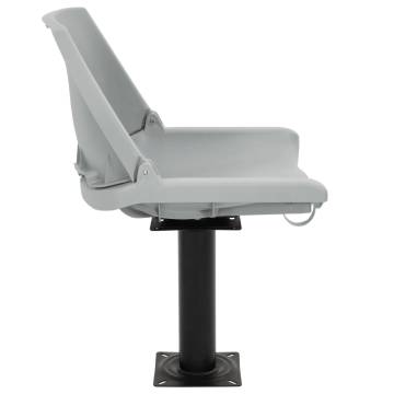  Boat Seats 2 pcs with Pedestal 360° Rotatable