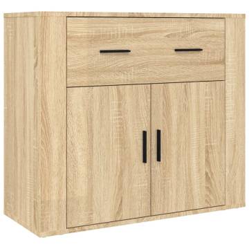  Highboard Sonoma Oak Engineered Wood