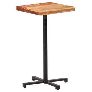  Bar Table Square 50x50x110 cm Solid Acacia Wood