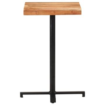  Bar Table Square 50x50x110 cm Solid Acacia Wood