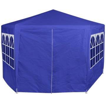  Marquee with 6 Side Walls Blue 2x2 m