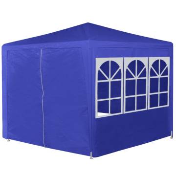  Marquee with 6 Side Walls Blue 2x2 m