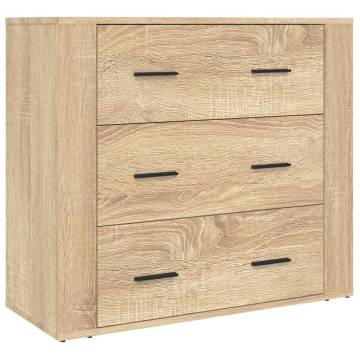  Highboard Sonoma Oak Engineered Wood