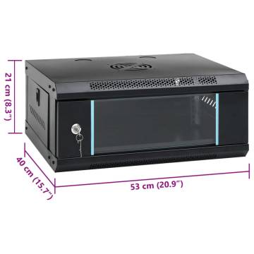  4U Wall Mounted Network Cabinet 19 IP20 53x40x21 cm