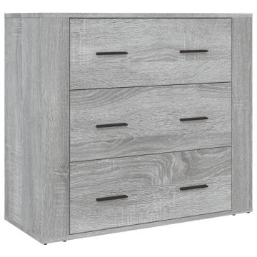  Highboard Grey Sonoma Engineered Wood