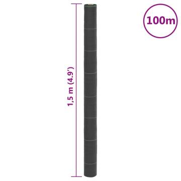  Weed Membrane Black 1.5x100 m PP