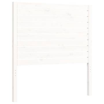 Bed Frame with Headboard White 90x200 cm Solid Wood