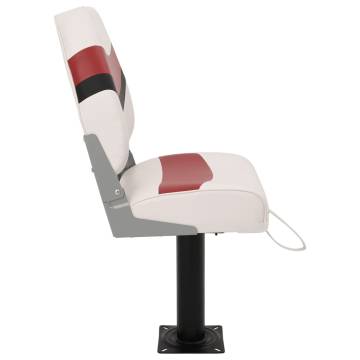  Boat Seats 2 pcs with Pedestal 360° Rotatable