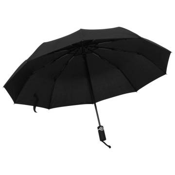  Automatic Folding Umbrella Black 104 cm