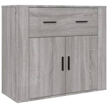  Highboard Grey Sonoma Engineered Wood