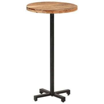  Bar Table Round Ø60x110 cm Solid Acacia Wood