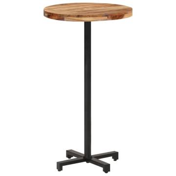  Bar Table Round Ø60x110 cm Solid Acacia Wood