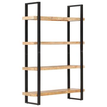  4-Tier Bookcase 120x40x180 cm Rough Mango Wood