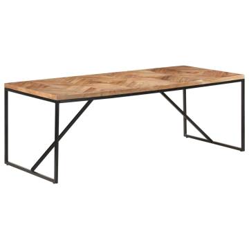  Dining Table 200x90x76 cm Solid Acacia and Mango Wood