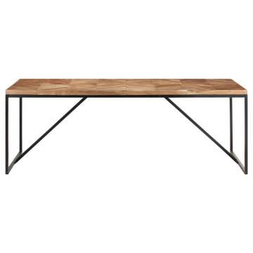  Dining Table 200x90x76 cm Solid Acacia and Mango Wood