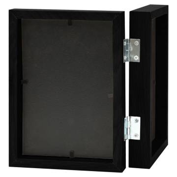  Bifold Photo Frame Collage Black 2x