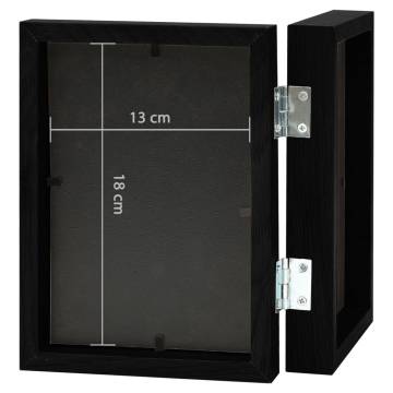  Bifold Photo Frame Collage Black 2x