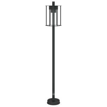  Outdoor Floor Lamps 3pcs Black 100 cm Stainless Steel