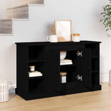  Sideboard Black 100x35.5x60 cm Engineered Wood