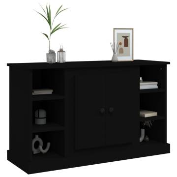  Sideboard Black 100x35.5x60 cm Engineered Wood