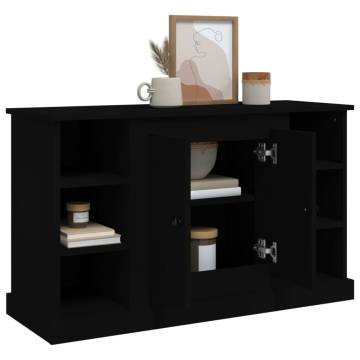  Sideboard Black 100x35.5x60 cm Engineered Wood