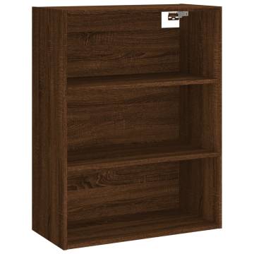  Highboard Brown Oak 69.5x34x180 cm Engineered Wood