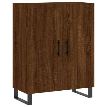  Highboard Brown Oak 69.5x34x180 cm Engineered Wood