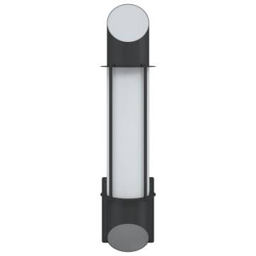  Outdoor Wall Lights 2pcs Black Stainless Steel