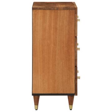  Side Cabinets 2 pcs 60x33x75 cm Solid Wood Mango