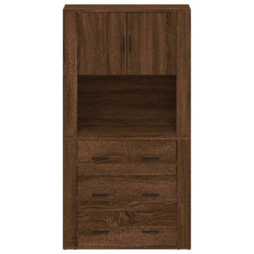  Highboard Brown Oak Engineered Wood