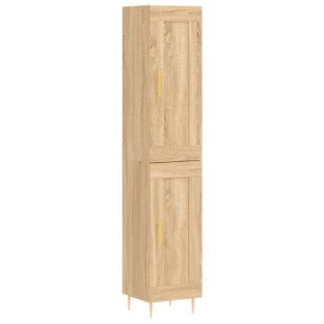  Highboard Sonoma Oak 34.5x34x180 cm Engineered Wood