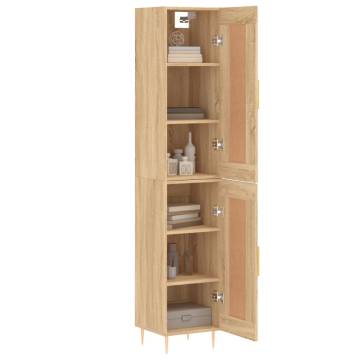  Highboard Sonoma Oak 34.5x34x180 cm Engineered Wood