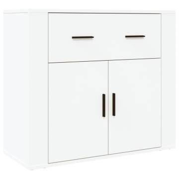  Highboard White Engineered Wood