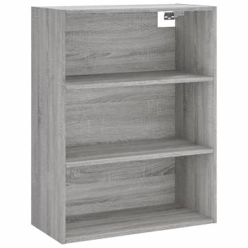  Highboard Grey Sonoma 69.5x34x180 cm Engineered Wood