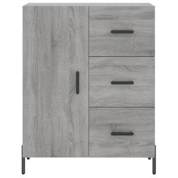  Highboard Grey Sonoma 69.5x34x180 cm Engineered Wood