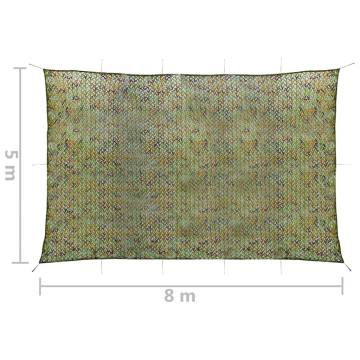  Camouflage Net with Storage Bag 5x8 m Green