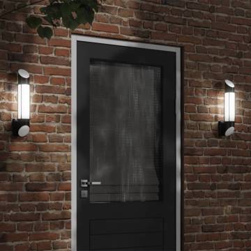  Outdoor Wall Light Black Stainless Steel