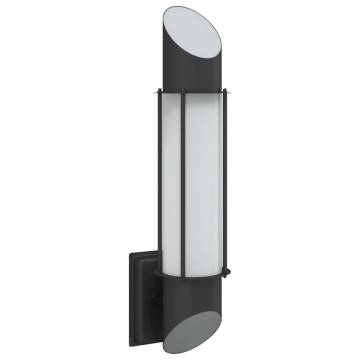  Outdoor Wall Light Black Stainless Steel