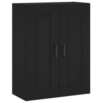  Highboard Black 69.5x34x180 cm Engineered Wood