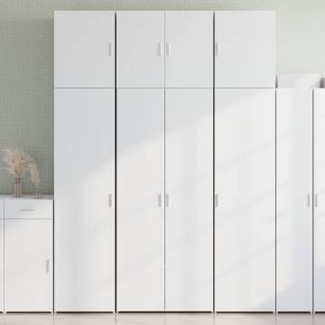  Highboard White 80x42.5x249 cm Engineered Wood