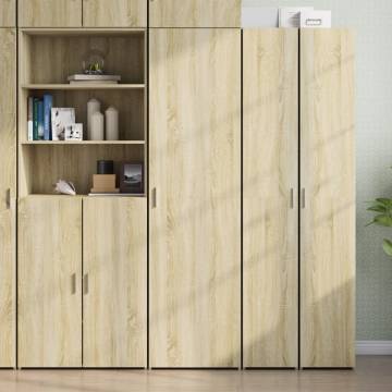  Highboard Sonoma Oak 50x42.5x185 cm Engineered Wood