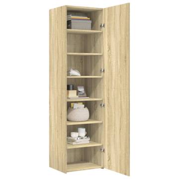  Highboard Sonoma Oak 50x42.5x185 cm Engineered Wood