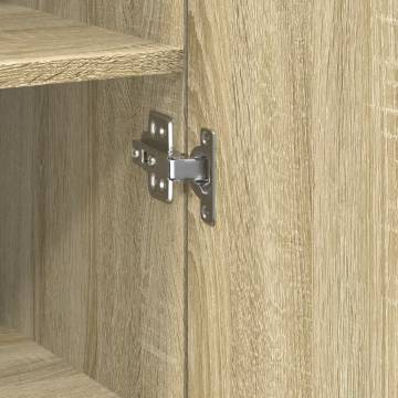  Highboard Sonoma Oak 50x42.5x185 cm Engineered Wood