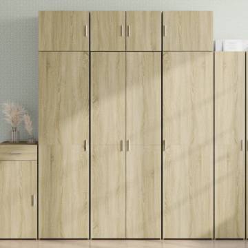  Highboard Sonoma Oak 70x42.5x185 cm Engineered Wood