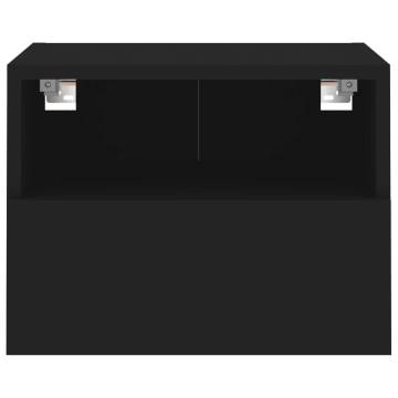 TV Wall Cabinet Black 40x30x30 cm Engineered Wood