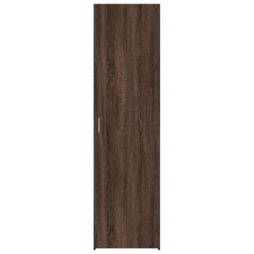  Highboard Brown Oak 50x42.5x185 cm Engineered Wood