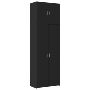  Highboard Black 80x42.5x249 cm Engineered Wood