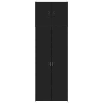  Highboard Black 80x42.5x249 cm Engineered Wood