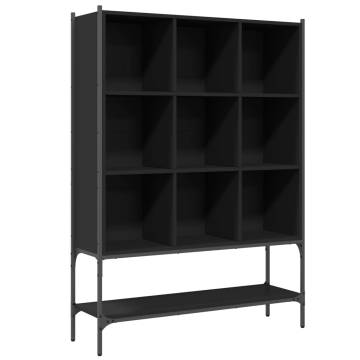 Bookcase Black 102x30x141.5 cm Engineered Wood