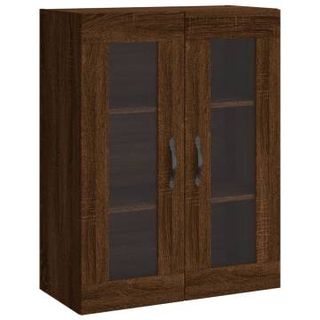  Highboard Brown Oak 69.5x34x180 cm Engineered Wood